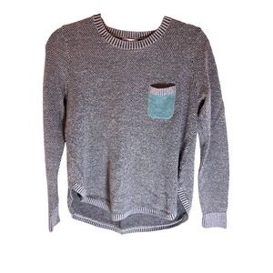 Zaket & Plover Women Crew Neck Long Sleeve Sweater M Textured Pocket